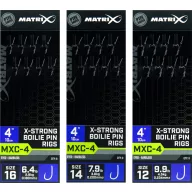   MATRIX MXC-4 Size 12 Barbless 0.23mm 4 10cm X-Strong Boilie Pin 8pcs