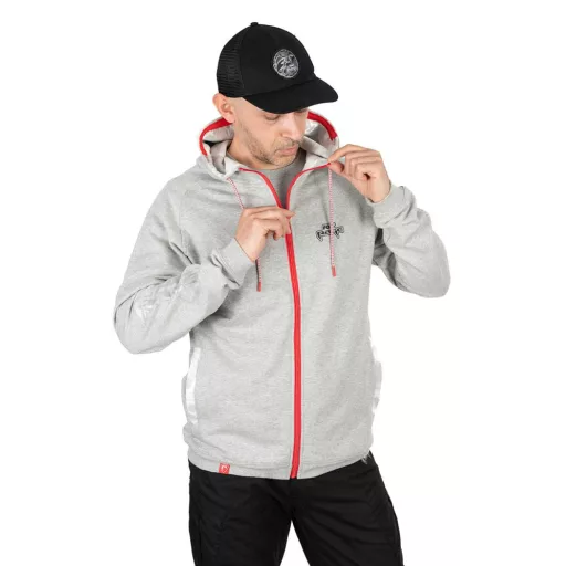 FOX RAGE Voyager Hoody Light Grey - VILÁGOS SZÜRKE KAPUCNIS PULÓVER