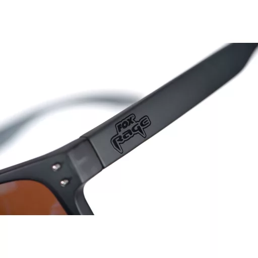 FOX RAGE Transparent Black Brown Lens Mirror Blue Eyewear