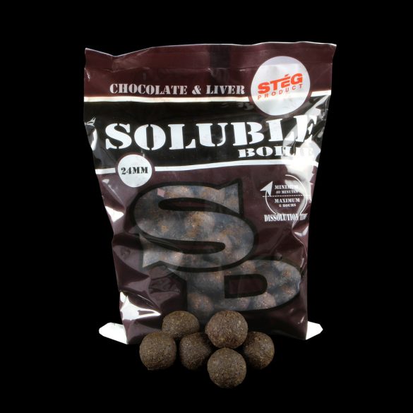 Stég Product Soluble Bojli 24 mm CHOCOLATE & LIVER 1kg