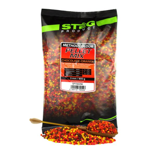 STÉG PELLET MIX 800G 3MM CHOCOLATE-ORANGE