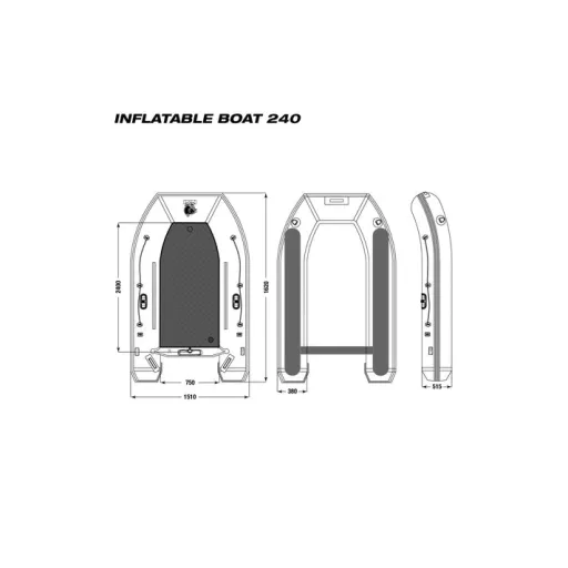 Nash Boat Life Inflatable Boat 240
