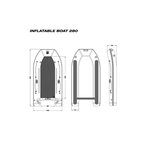 Nash Boat Life Inflatable Boat 280 - gumicsónak 280 cm