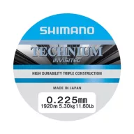   Shimano Technium Invisitec A 1920m 0.225mm - prémium bojlis főzsinór (világosszürke)