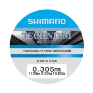   Shimano Technium Invisitec A 1100m 0.305mm - prémium bojlis főzsinór (világosszürke)