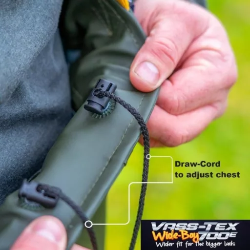 Vass-Tex 700E Wide-Boy Chest Wader - bő fazonú prémium mellescsizma  
