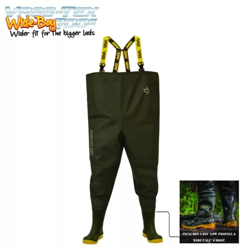Vass-Tex 700E Wide-Boy Chest Wader - bő fazonú prémium mellescsizma  