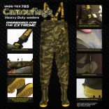Vass Tex 785 'Heavy Duty' Camouflage Wader - melles csizma