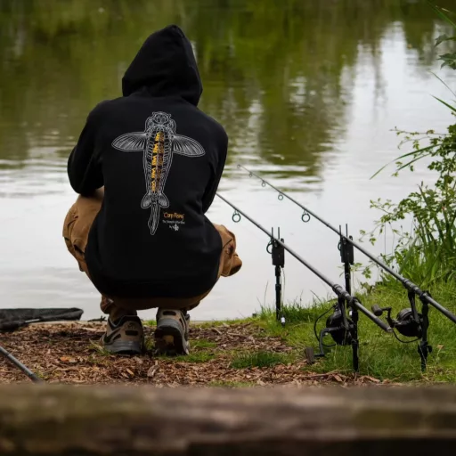 Vass Carp Rising Hoody Black