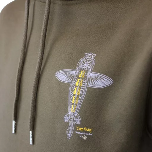 Vass Carp Rising Hoody Khaki Green
