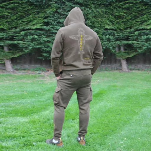 Vass Carp Rising Hoody Khaki Green