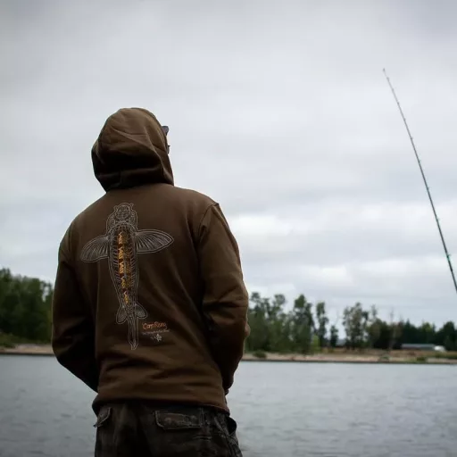 Vass Carp Rising Hoody Khaki Green