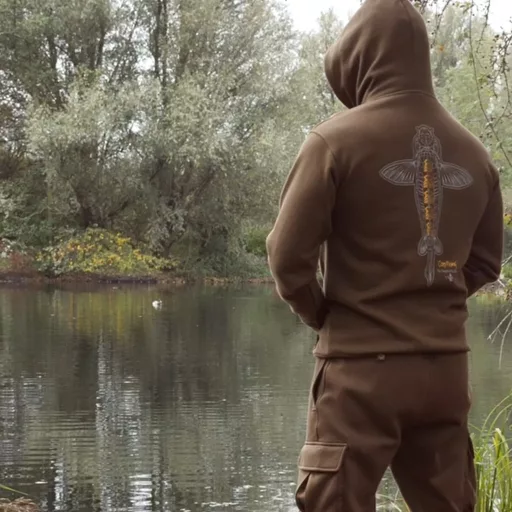 Vass Carp Rising Hoody Khaki Green