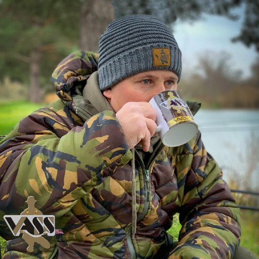 Vass ‘Fleece Lined’ Ribbed Beanie - prémium kötött sapka, szürke