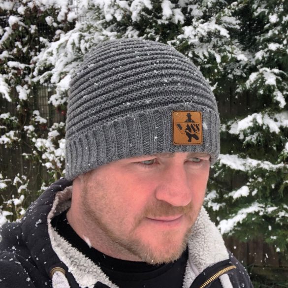 Vass ‘Fleece Lined’ Ribbed Beanie - prémium kötött sapka, szürke